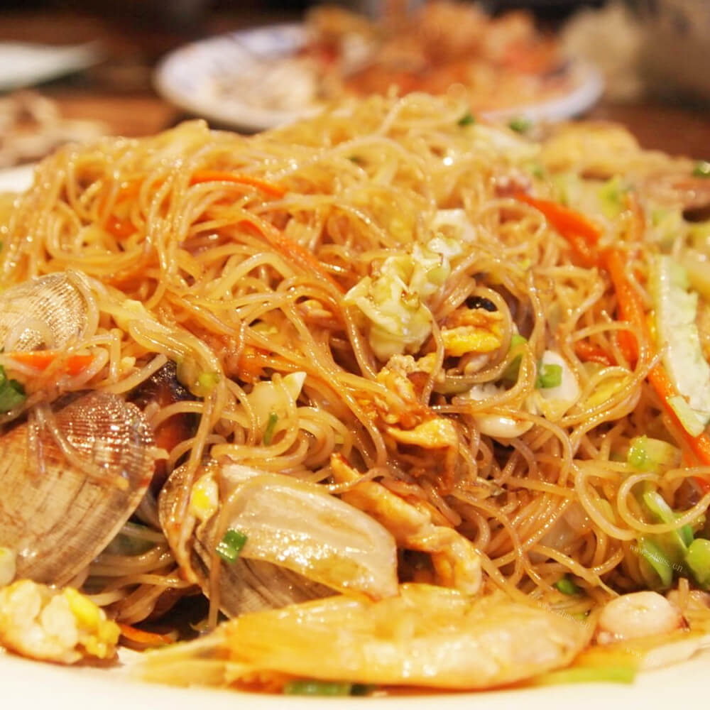 家常海鲜炒粉丝