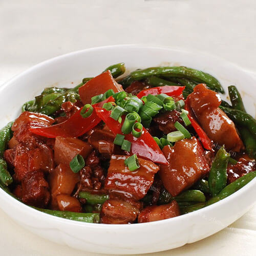 美味的豆角炖肉
