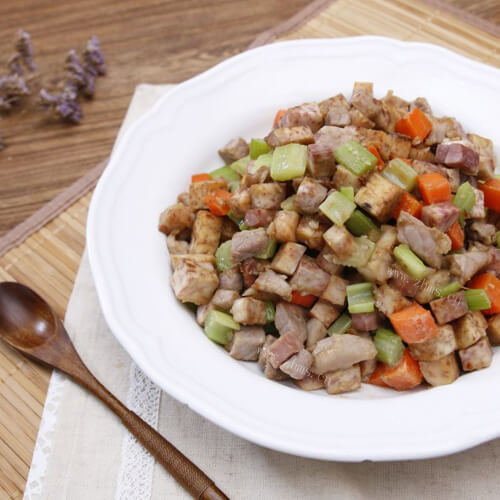 补肾养血豆卜炒肉丁
