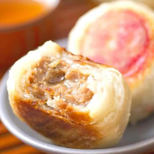 美味的鲜肉月饼