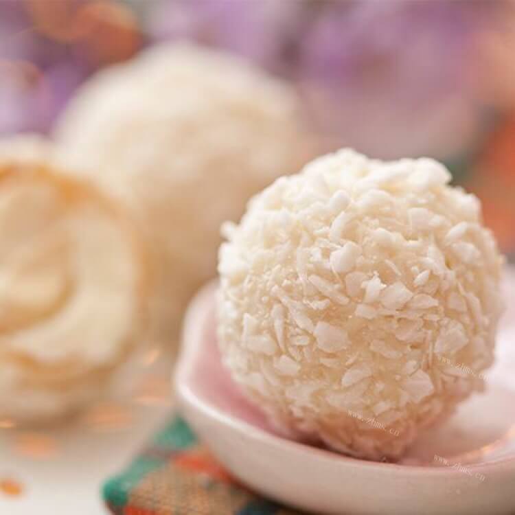 香甜的椰蓉巧克力