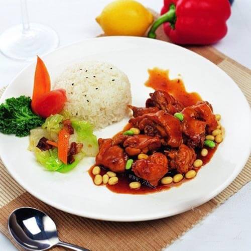咖喱鸡腿饭