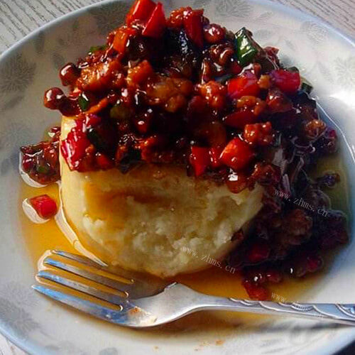 营养香菇肉末土豆泥