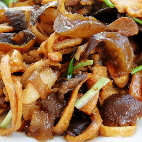 茶树菇炒肉