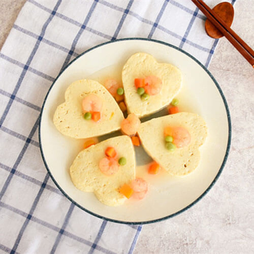 可口虾仁爱心豆腐
