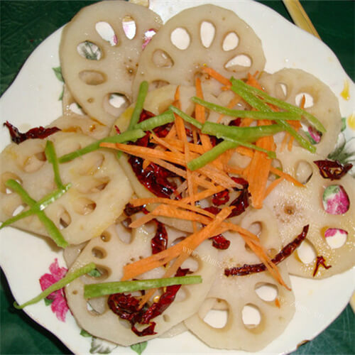 美味藕片胡萝卜