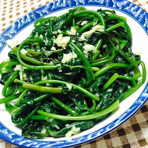 美味蒜蓉红苕尖