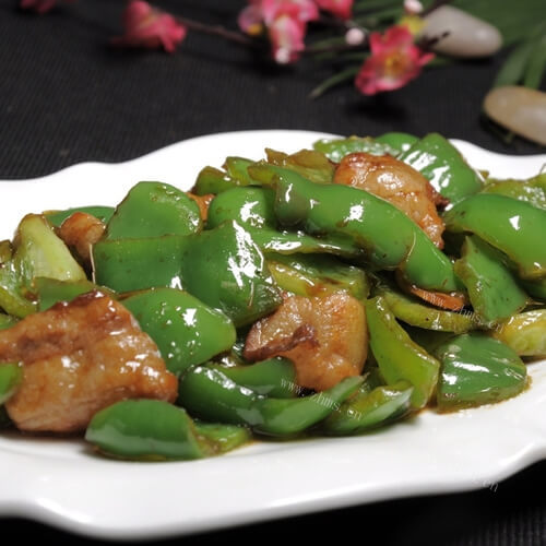 家常肉沫烧青椒