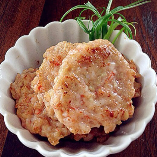 营养美味电饼铛香煎虾饼