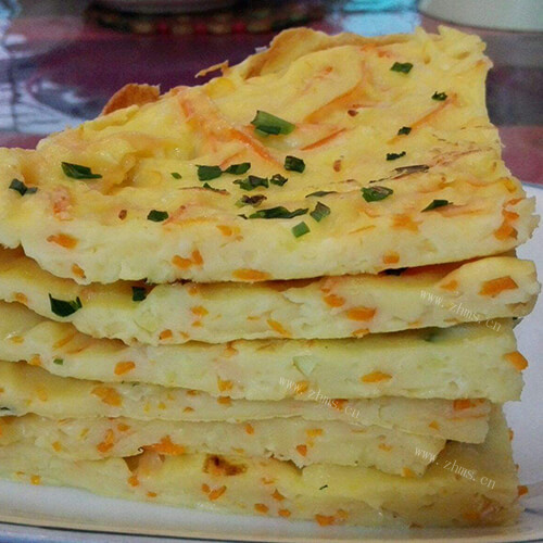 美味的土豆山药鸡蛋饼
