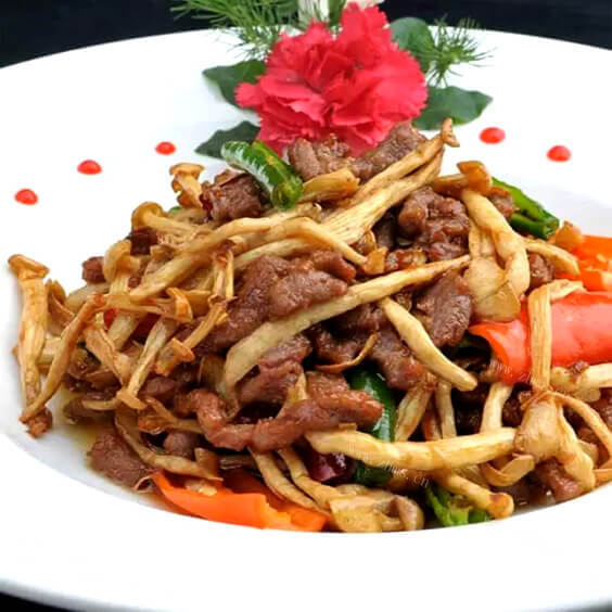 鲜香海鲜菇烩牛肉