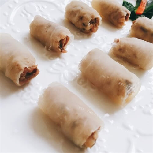 好吃的白玉萝卜卷