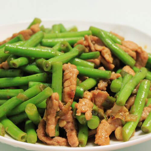 好吃的四季豆炒肉