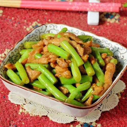 美味微波蚝油四季豆
