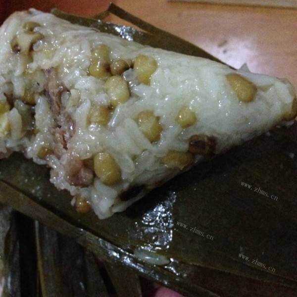 好吃的绿豆糯米粽子