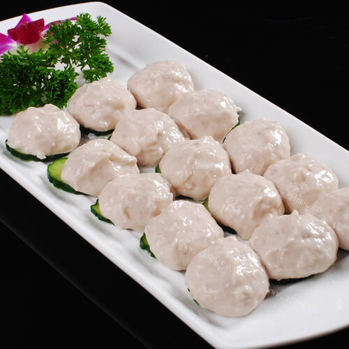 家常菜蔬菜鸡肉丸