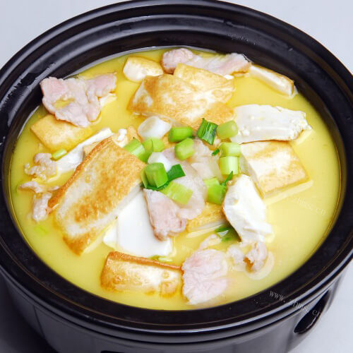 爽口的白菜海米炖豆腐