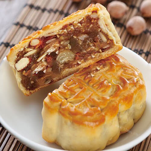 美味的金华火腿五仁月饼