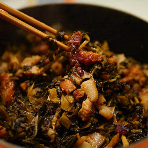 好吃的咸菜煲猪肉