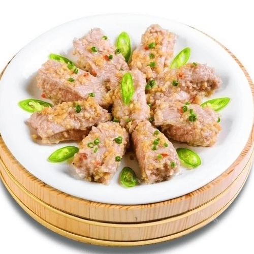 美味蒜蓉芹菜蒸排骨
