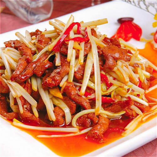 自制酸辣韭黄腰花 