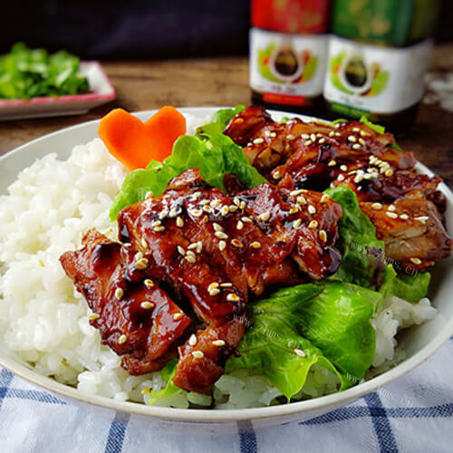 简洁版照烧鸡腿饭