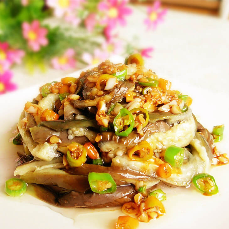 好吃的蒸茄子汽水肉