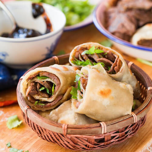 美味的牛肉卷子