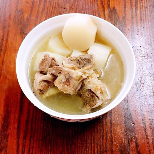 营养双蔬筒子骨汤