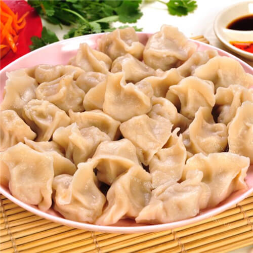 好吃的韭菜肉扇贝饺子
