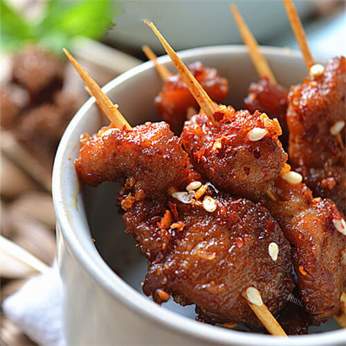 荤菜香麻牙签肉