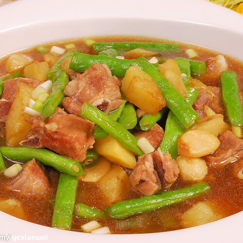 自制豆角炖土豆
