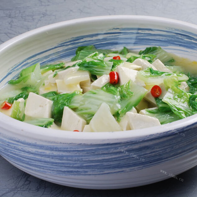 小白菜炖豆腐
