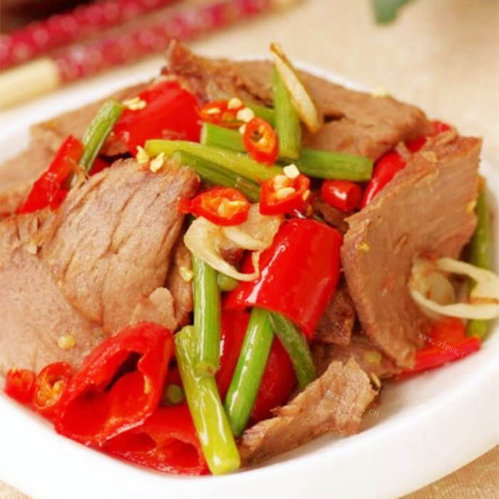香喷喷的小炒牛肉片