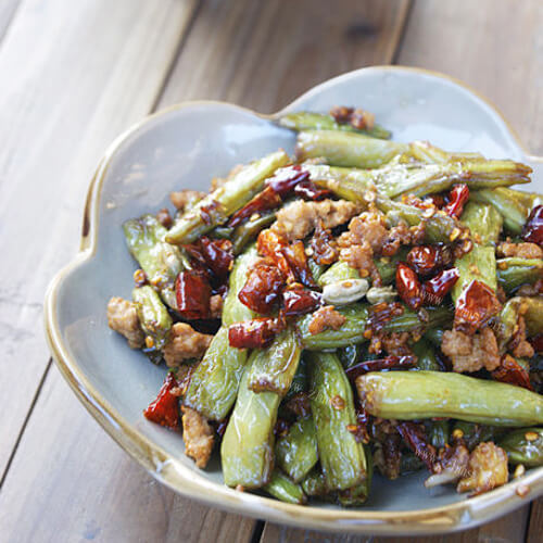 美味的干煸豆角（低油版）