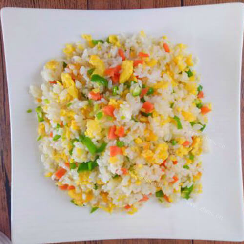 美味的培根尖椒炒饭