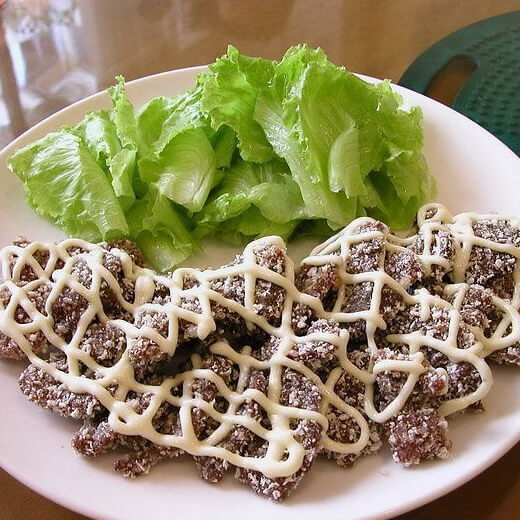 可口的脆皮牛肉