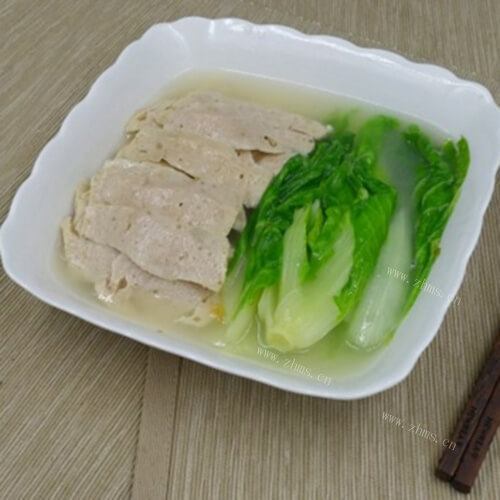 好吃的猪肉饼浸快菜 