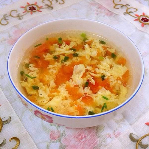 简单番茄鸡蛋肉末汤