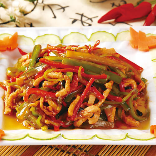 家常辣椒炒肉丝