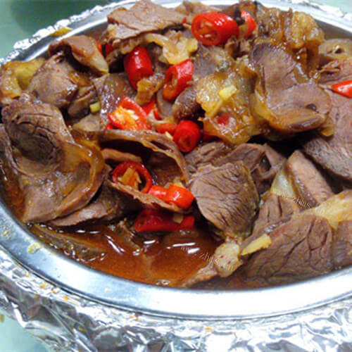 美味的大片牛肉