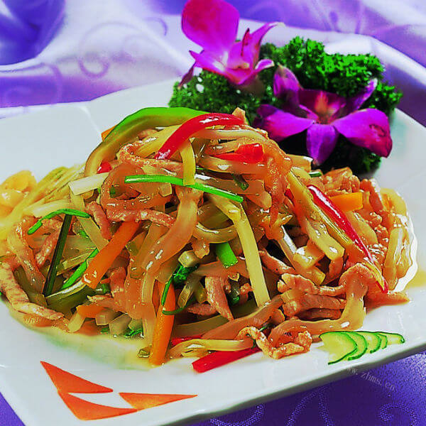 营养的清蒸榨菜肉丝