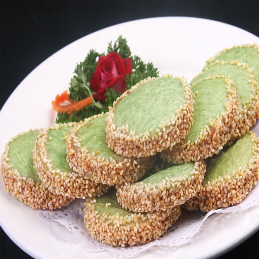 香喷喷的香煎芝麻饼