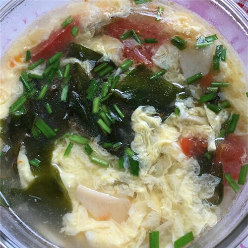 美味的海带丝蛋花汤 