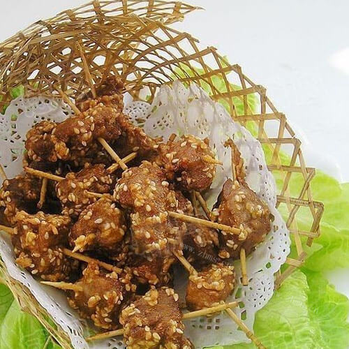 好吃的牙签牛肉