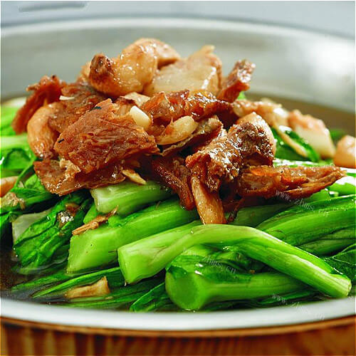 下饭的酱炖排骨油麦菜