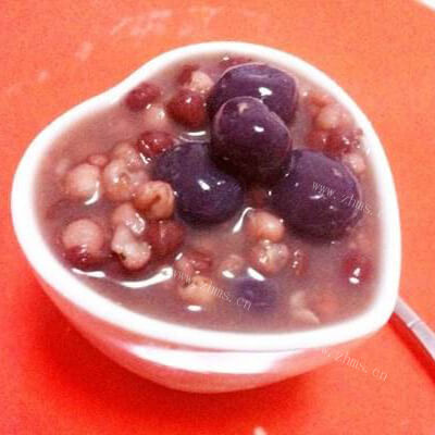 香甜红豆薏米地瓜粥