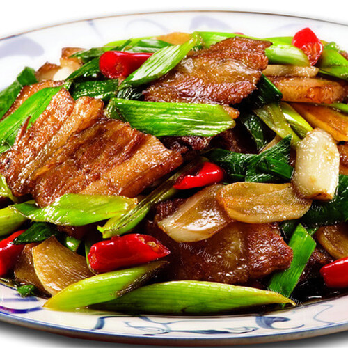 美味的香干回锅肉