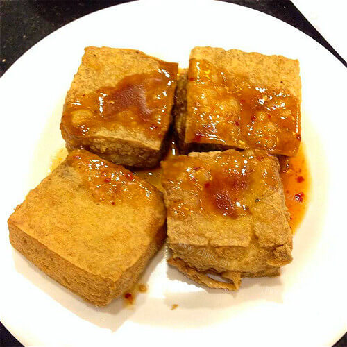 美味的炸臭豆腐