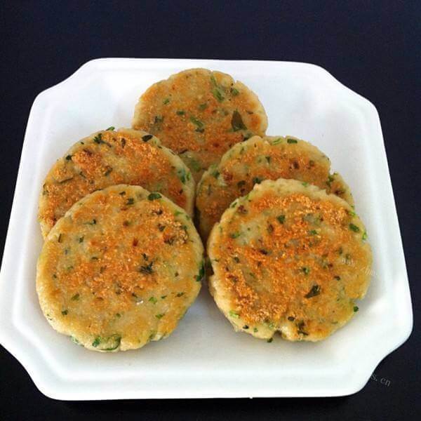 特制咸蛋白藕饼